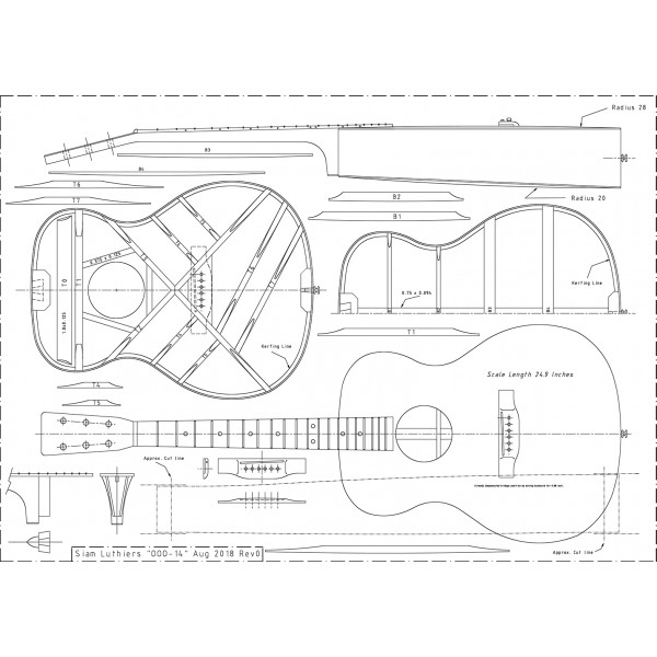 Guitar Plan OOO-14 Style